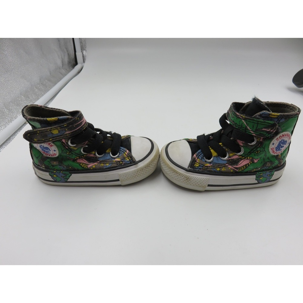 Converse Dinoverse Chuck‎ Taylor All Star Shoes Infant Sz 3 Dinosaur Space HiTop - Picture 5 of 10